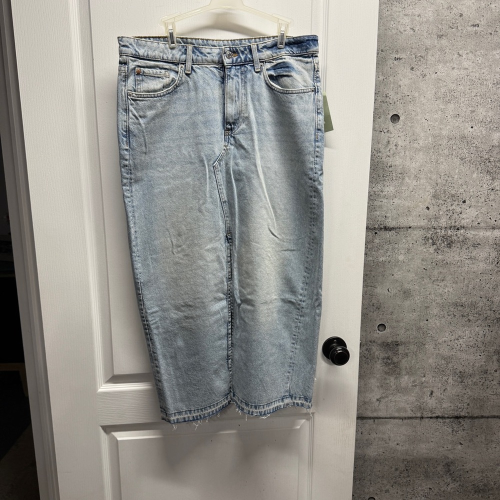 Light Blue Denim Skirt